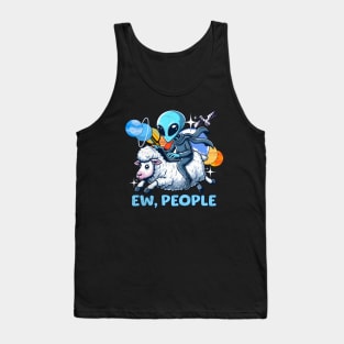 Alien Riding a Sheep Tank Top